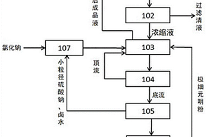 含硝鹵水副產(chǎn)大顆粒元明粉的制備系統及方法