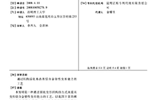 通過(guò)織構弱化來(lái)改善鎂合金塑性變形能力的工藝