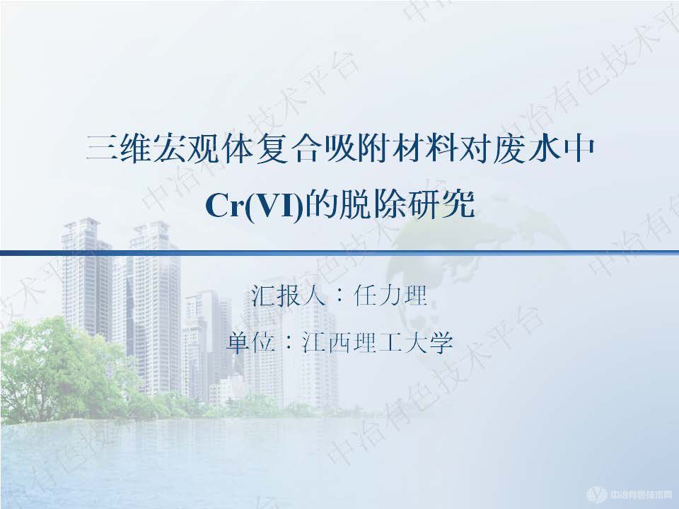 三維宏觀(guān)體復合吸附材料對廢水中Cr(VI)的脫除研究